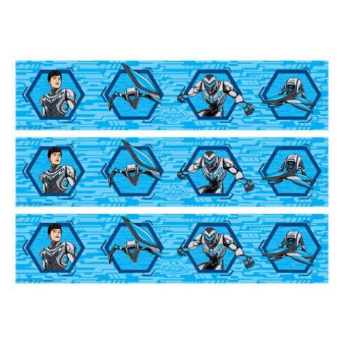 Max Steele Edible Icing Cake Strips - Click Image to Close